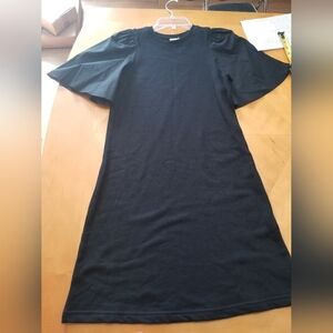 A.new.day black dress with flared sleeves